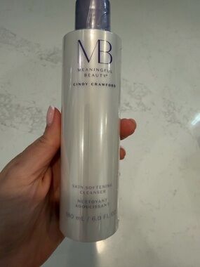 Meaningful Beauty Skin Softening Cleanser - Pearl White with Purple Text
